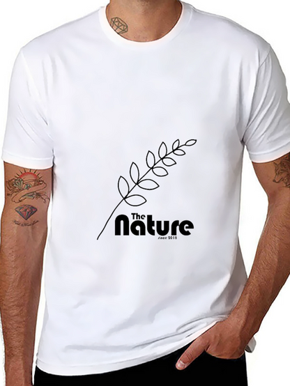 The Nature Tee: Black Cotton Graphic T-Shirt