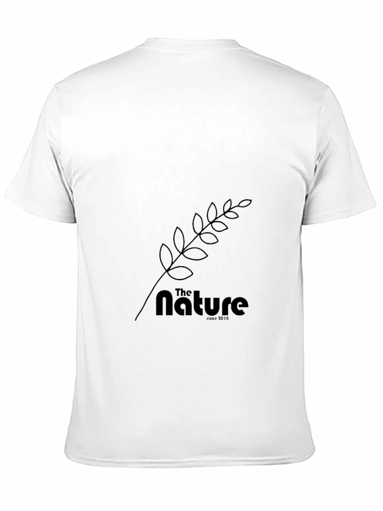 The Nature Tee: Black Cotton Graphic T-Shirt