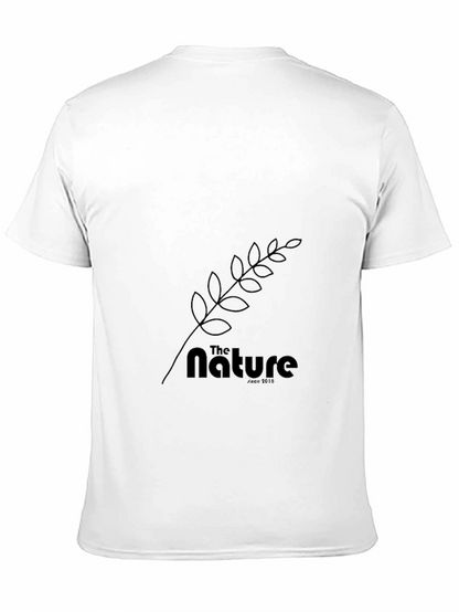 The Nature Tee: Black Cotton Graphic T-Shirt