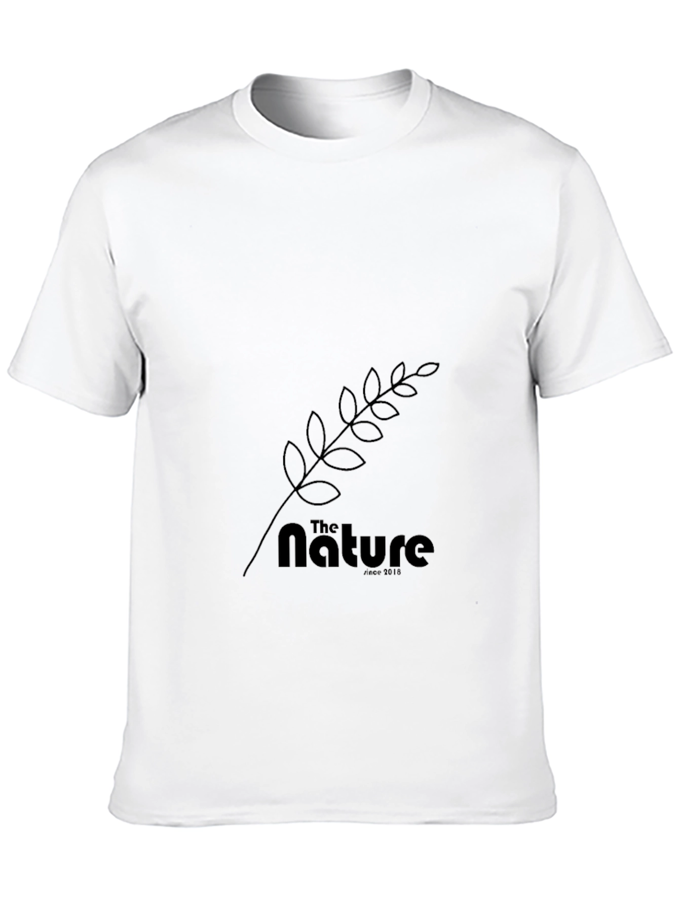 The Nature Tee: Black Cotton Graphic T-Shirt