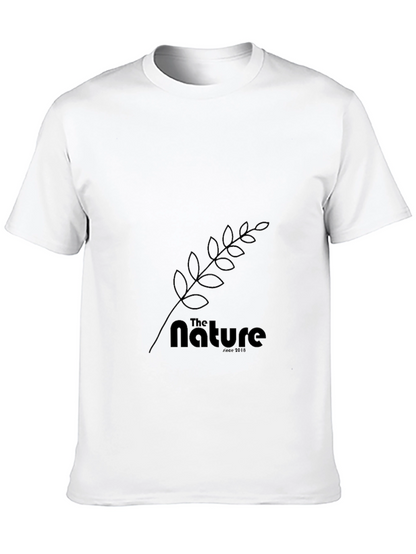 The Nature Tee: Black Cotton Graphic T-Shirt