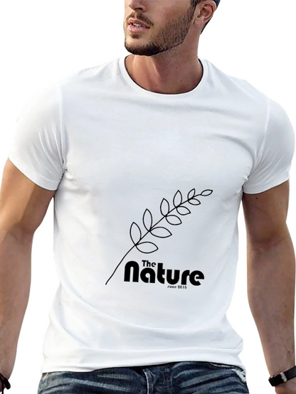 The Nature Tee: Black Cotton Graphic T-Shirt