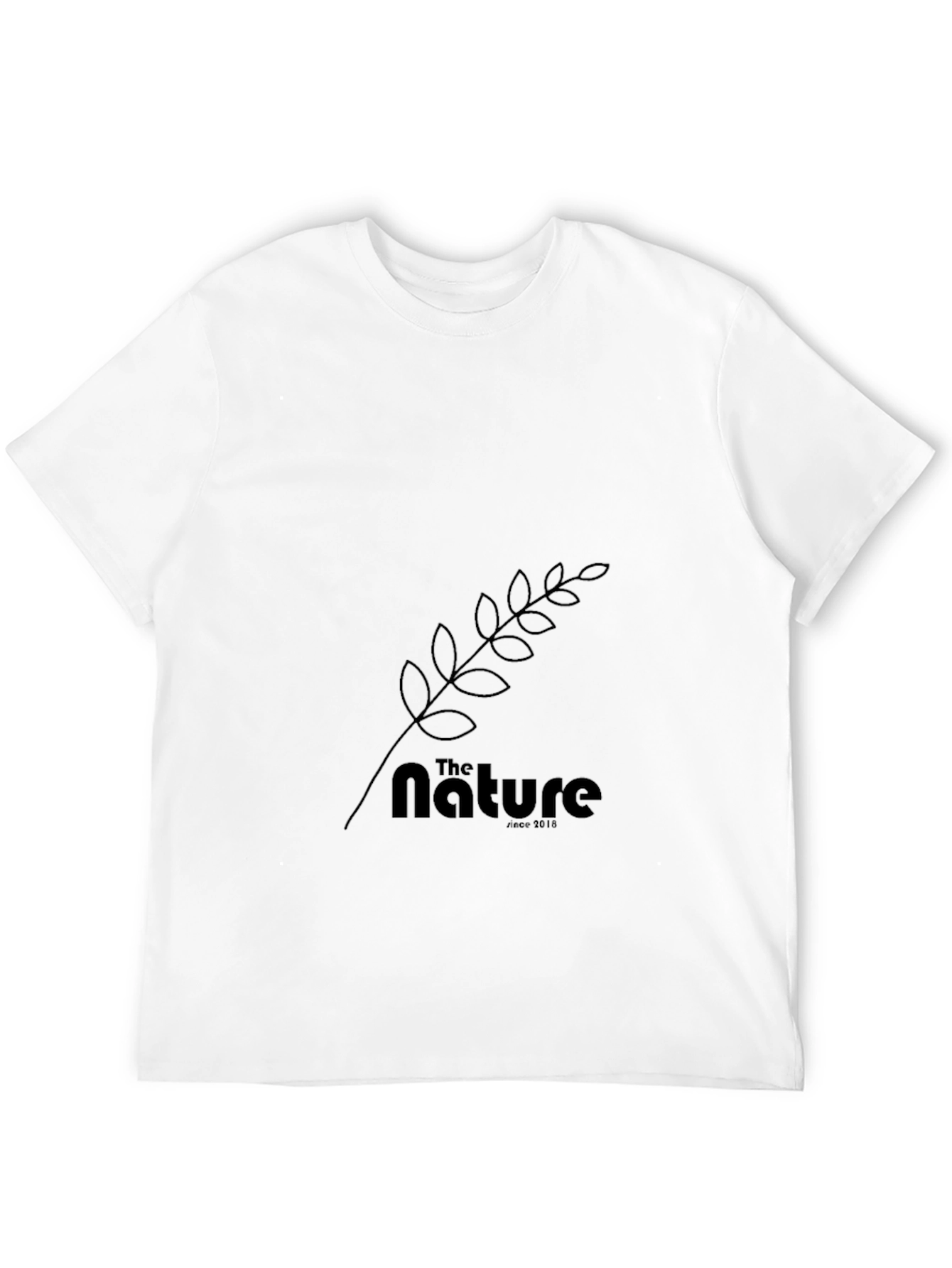 The Nature Tee: Black Cotton Graphic T-Shirt