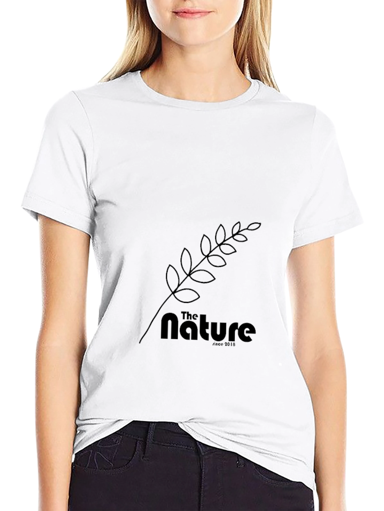 The Nature Tee: Black Cotton Graphic T-Shirt