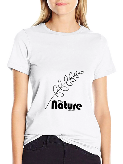The Nature Tee: Black Cotton Graphic T-Shirt