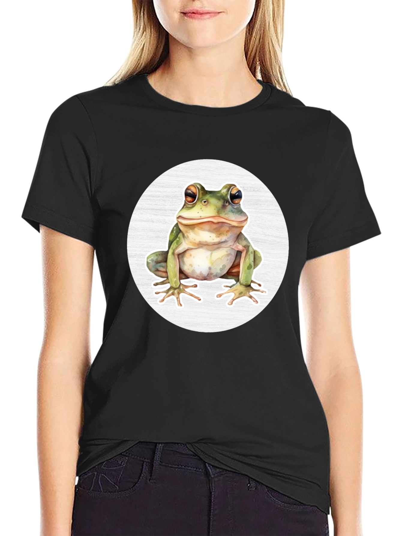 Frog Graphic Tee - Unisex Black T-Shirt
