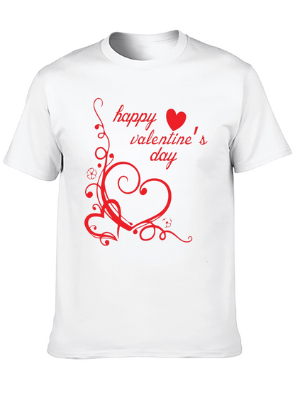 Happy Valentines Day Black T-Shirt