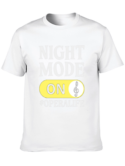 Night Mode On #OperaLife Black T-Shirt