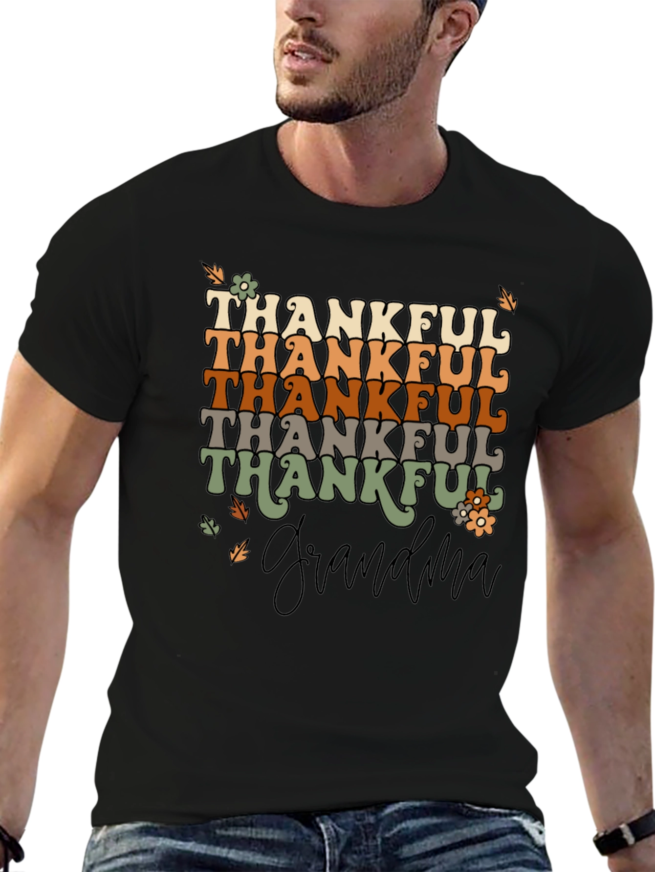 Thankful Grandma Graphic T-Shirt