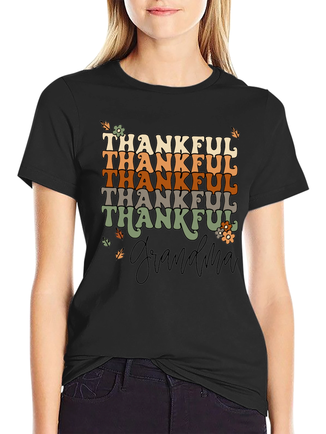 Thankful Grandma Graphic T-Shirt