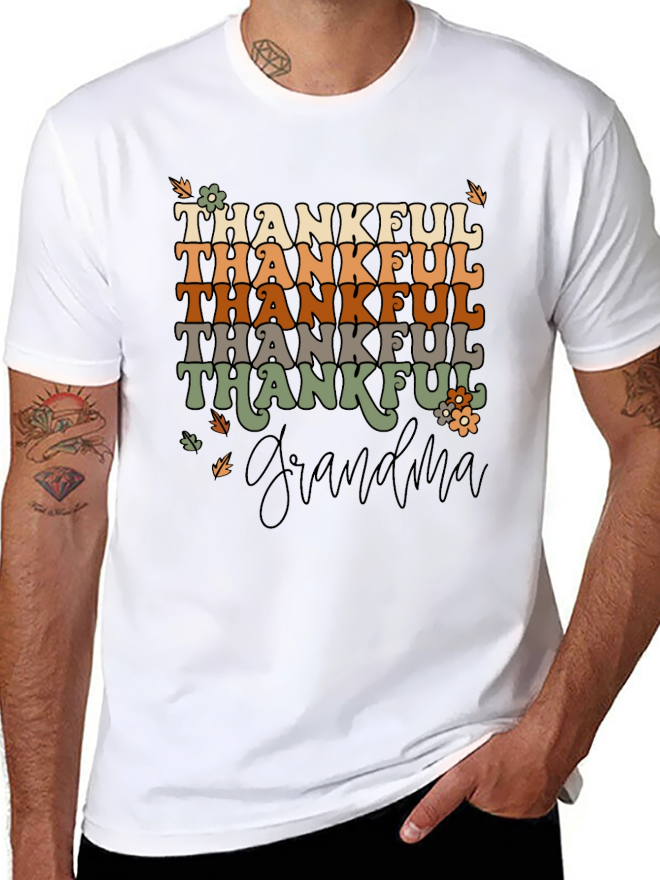 Thankful Grandma Graphic T-Shirt