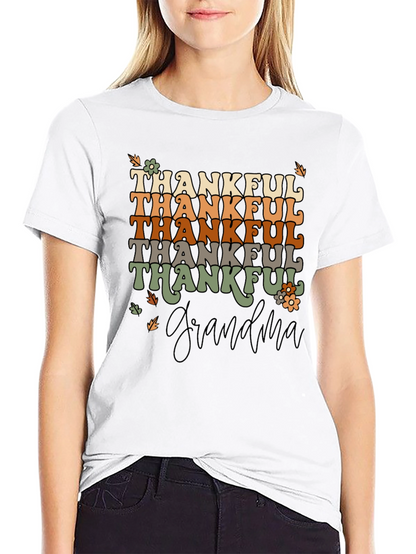 Thankful Grandma Graphic T-Shirt