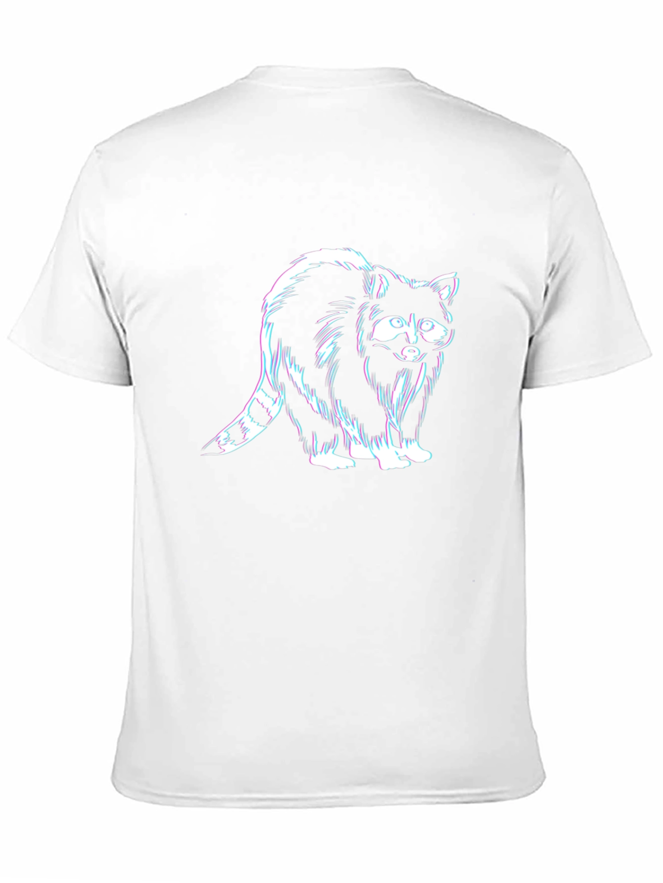 Raccoon Graphic Tee - Black Casual T-Shirt