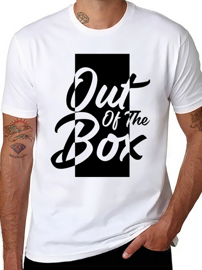 Out of the Box Graphic Print Black T-Shirt