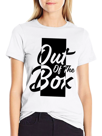 Out of the Box Graphic Print Black T-Shirt