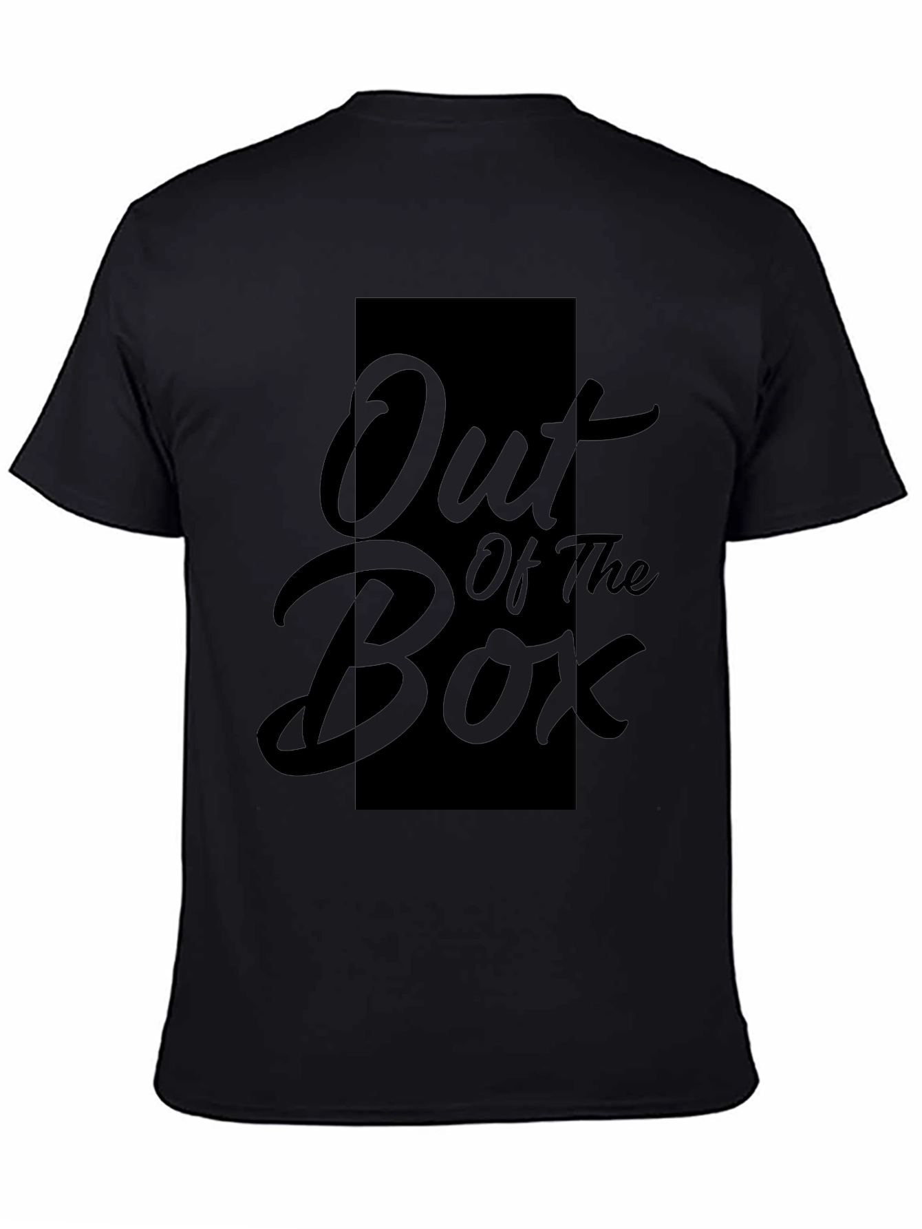 Out of the Box Graphic Print Black T-Shirt