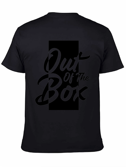 Out of the Box Graphic Print Black T-Shirt