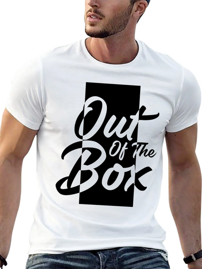 Out of the Box Graphic Print Black T-Shirt