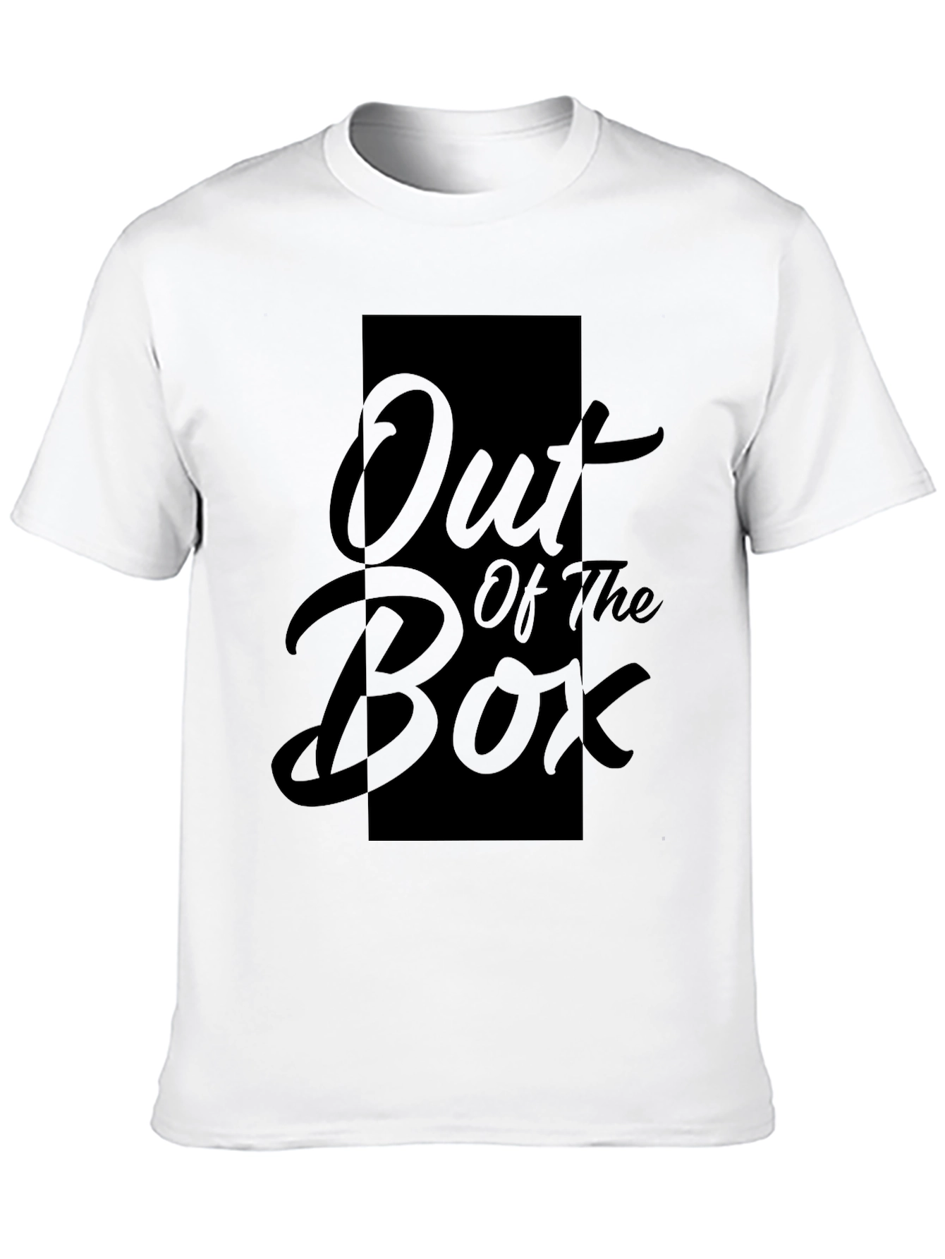 Out of the Box Graphic Print Black T-Shirt