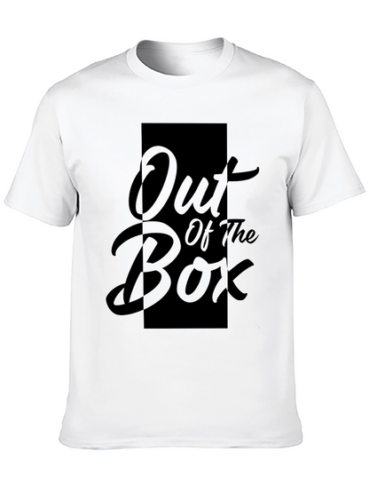Out of the Box Graphic Print Black T-Shirt
