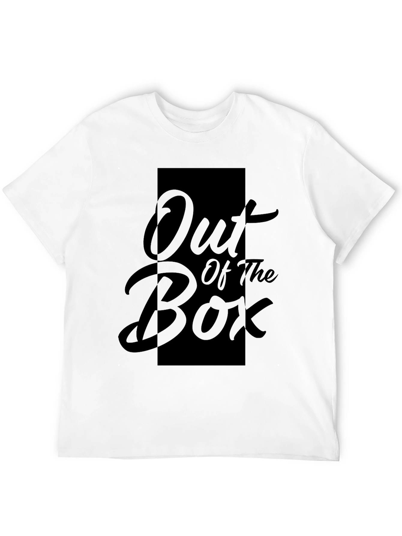 Out of the Box Graphic Print Black T-Shirt