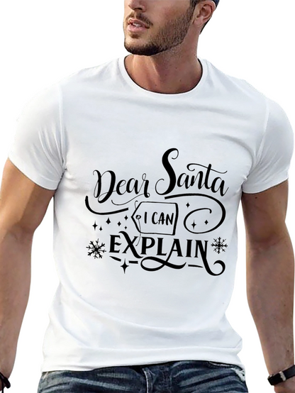 Dear Santa I Can Explain Graphic Tee