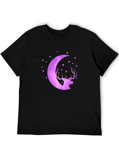 Cosmic Deer Moon T-Shirt