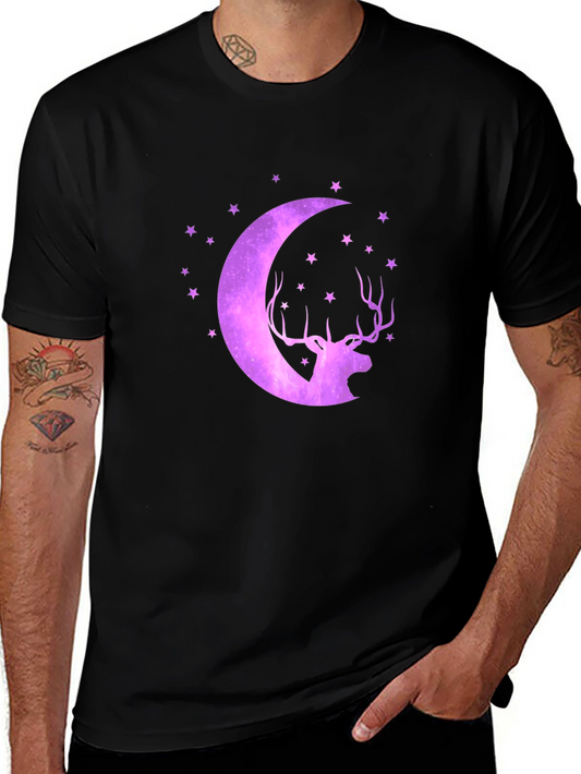 Cosmic Deer Moon T-Shirt