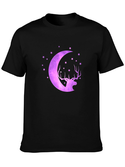 Cosmic Deer Moon T-Shirt