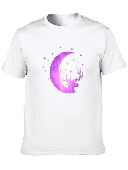 Cosmic Deer Moon T-Shirt