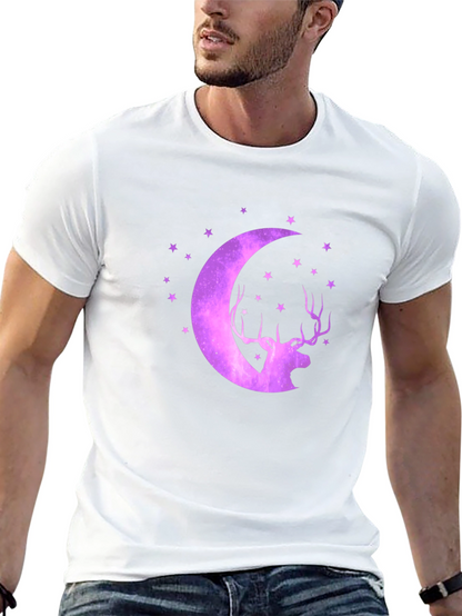 Cosmic Deer Moon T-Shirt