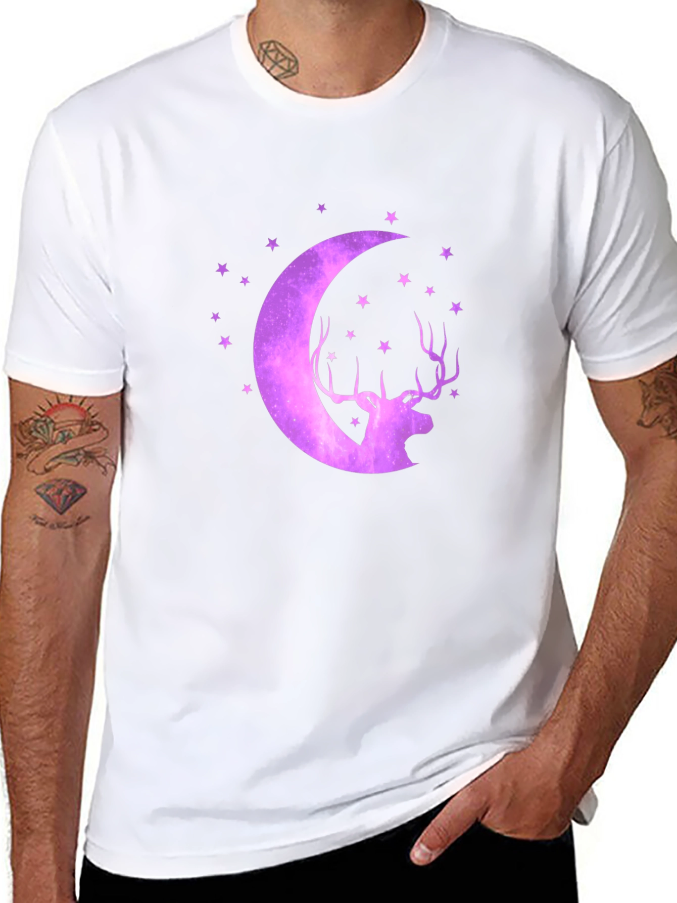 Cosmic Deer Moon T-Shirt