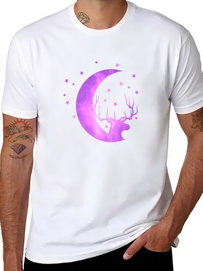 Cosmic Deer Moon T-Shirt