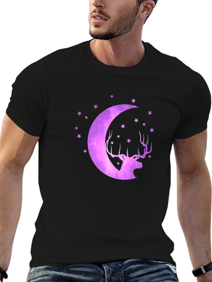 Cosmic Deer Moon T-Shirt
