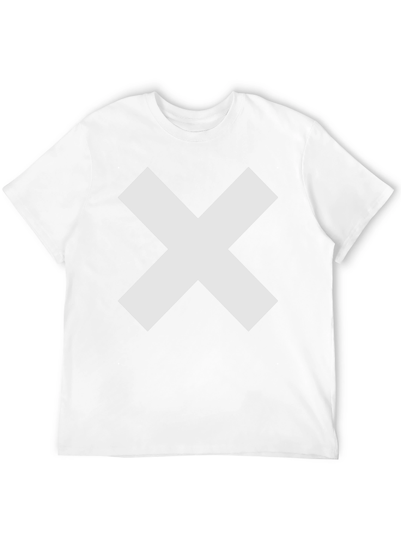 Bold X Graphic Tee - Black Cotton Comfort