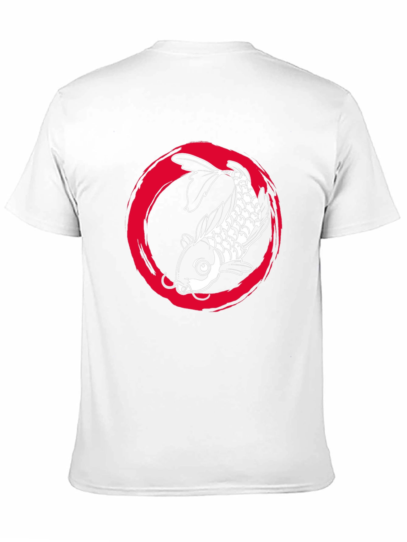 Koi Fish Graphic Tee - Zen Circle Design