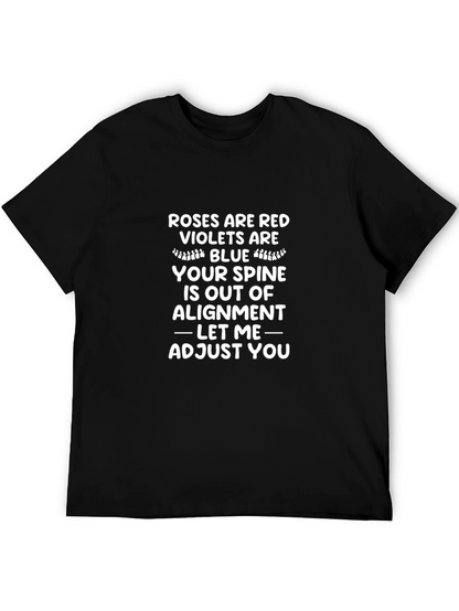 Roses are Red Spine Adjustment Humor T-Shirt