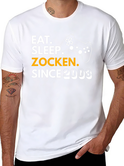 Eat Sleep Zocken Since 2003 Gaming T-Shirt