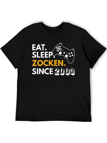 Eat Sleep Zocken Since 2003 Gaming T-Shirt