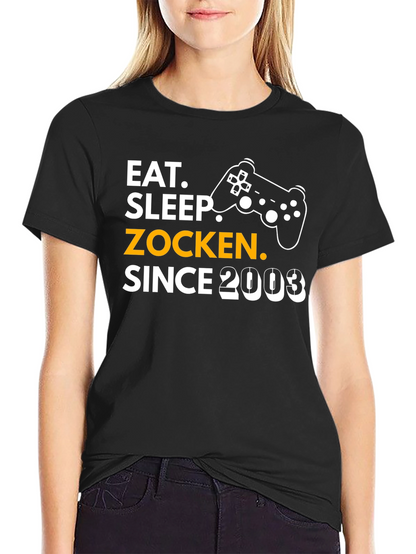 Eat Sleep Zocken Since 2003 Gaming T-Shirt