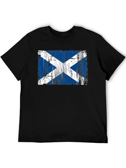 Distressed Scotland Flag Graphic Tee