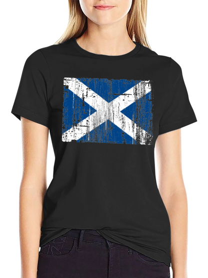 Distressed Scotland Flag Graphic Tee