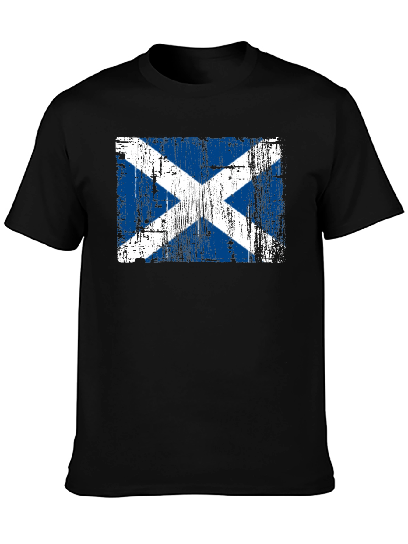 Distressed Scotland Flag Graphic Tee
