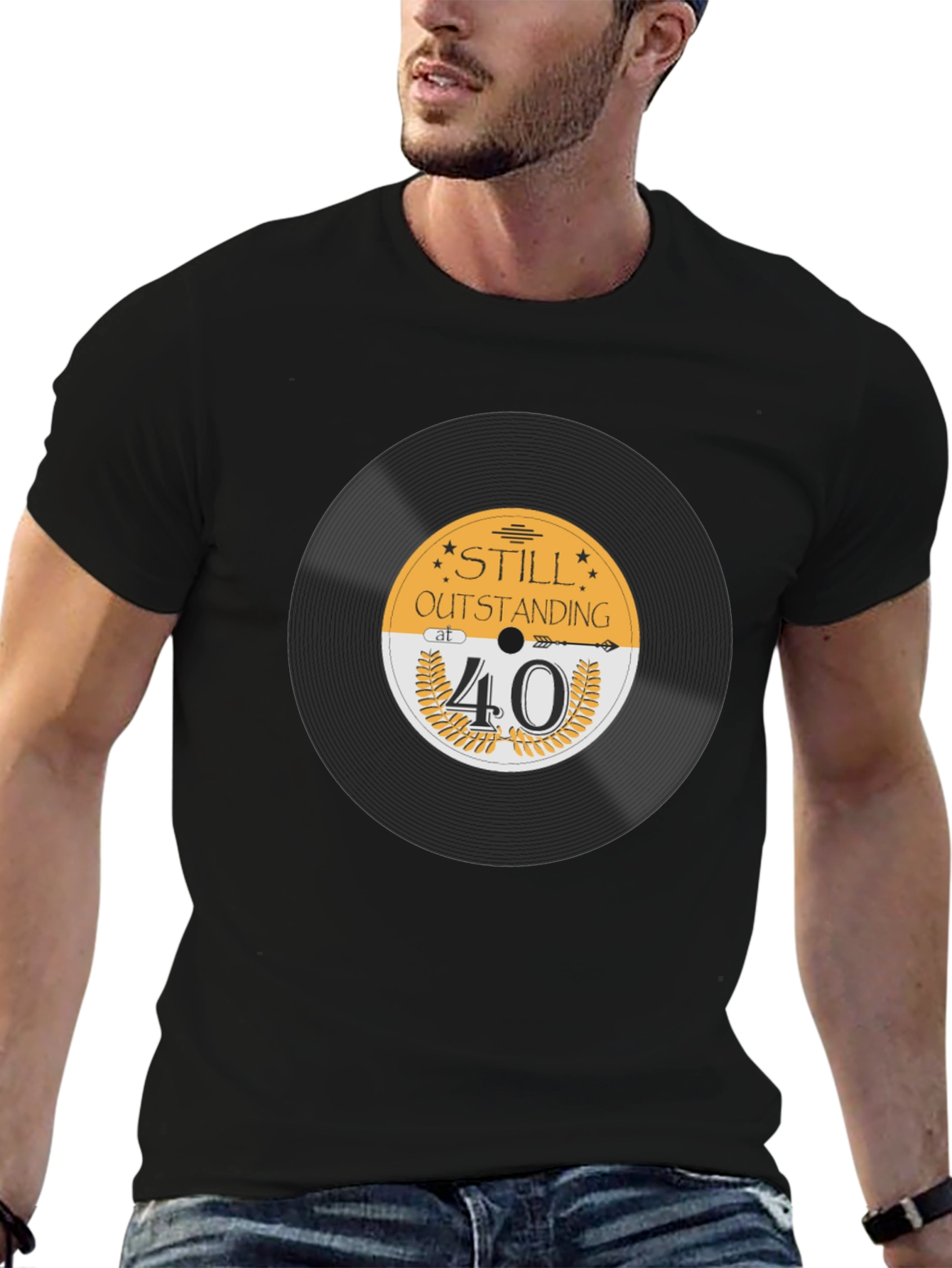 Still Outstanding at 40 Black T-Shirt