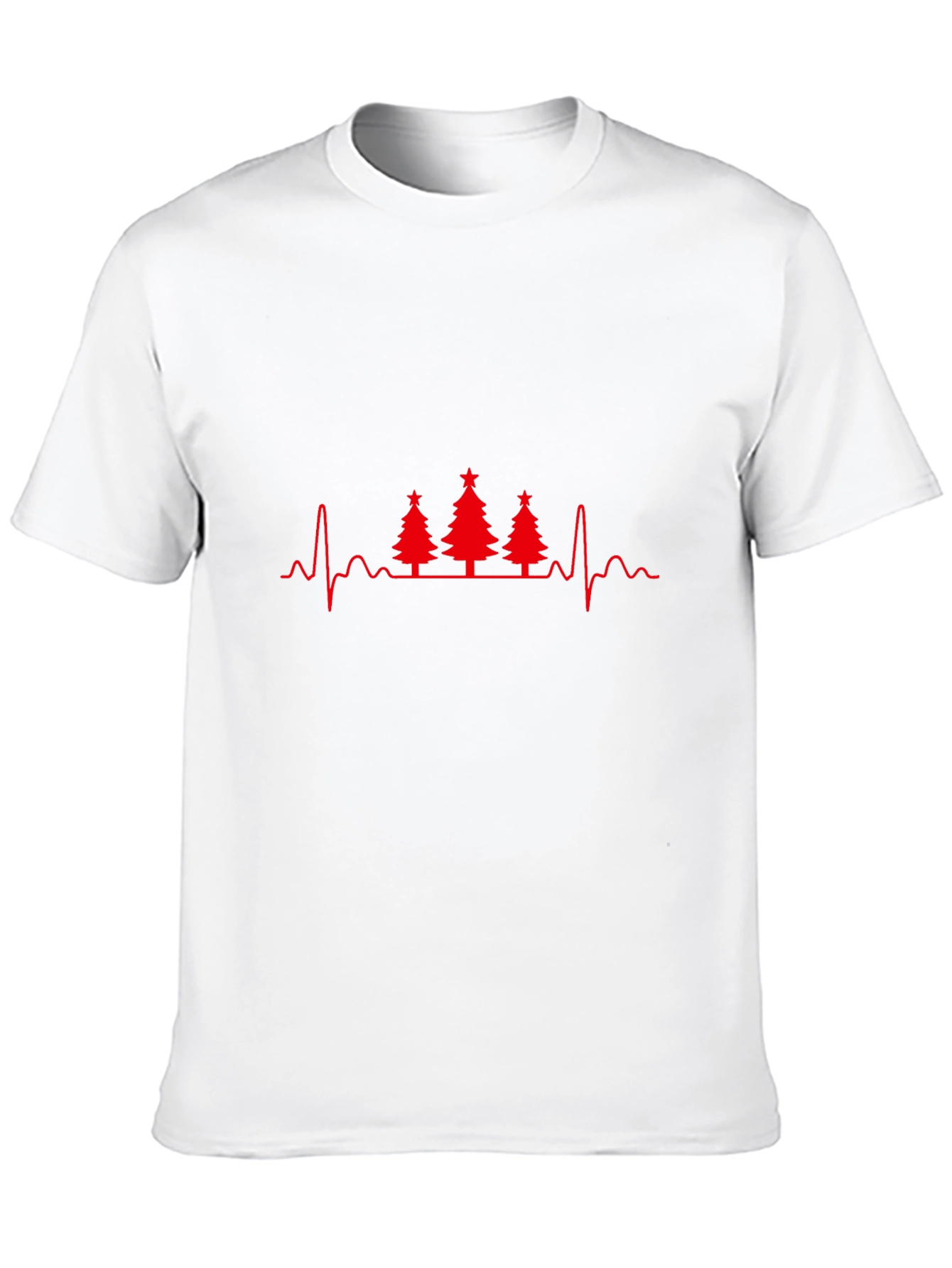 Christmas Tree Heartbeat T-Shirt - Holiday ECG