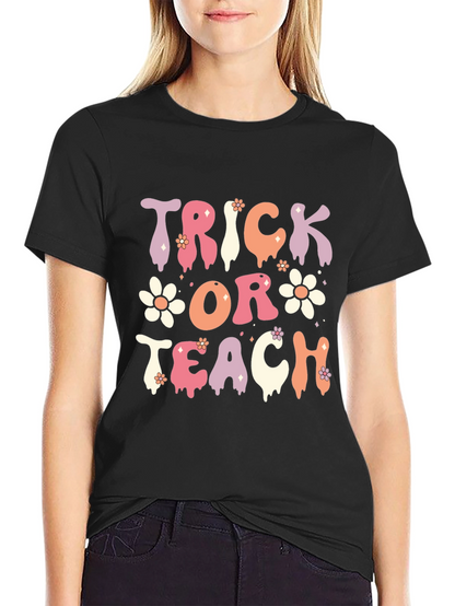 Trick or Teach Halloween Teacher T-Shirt