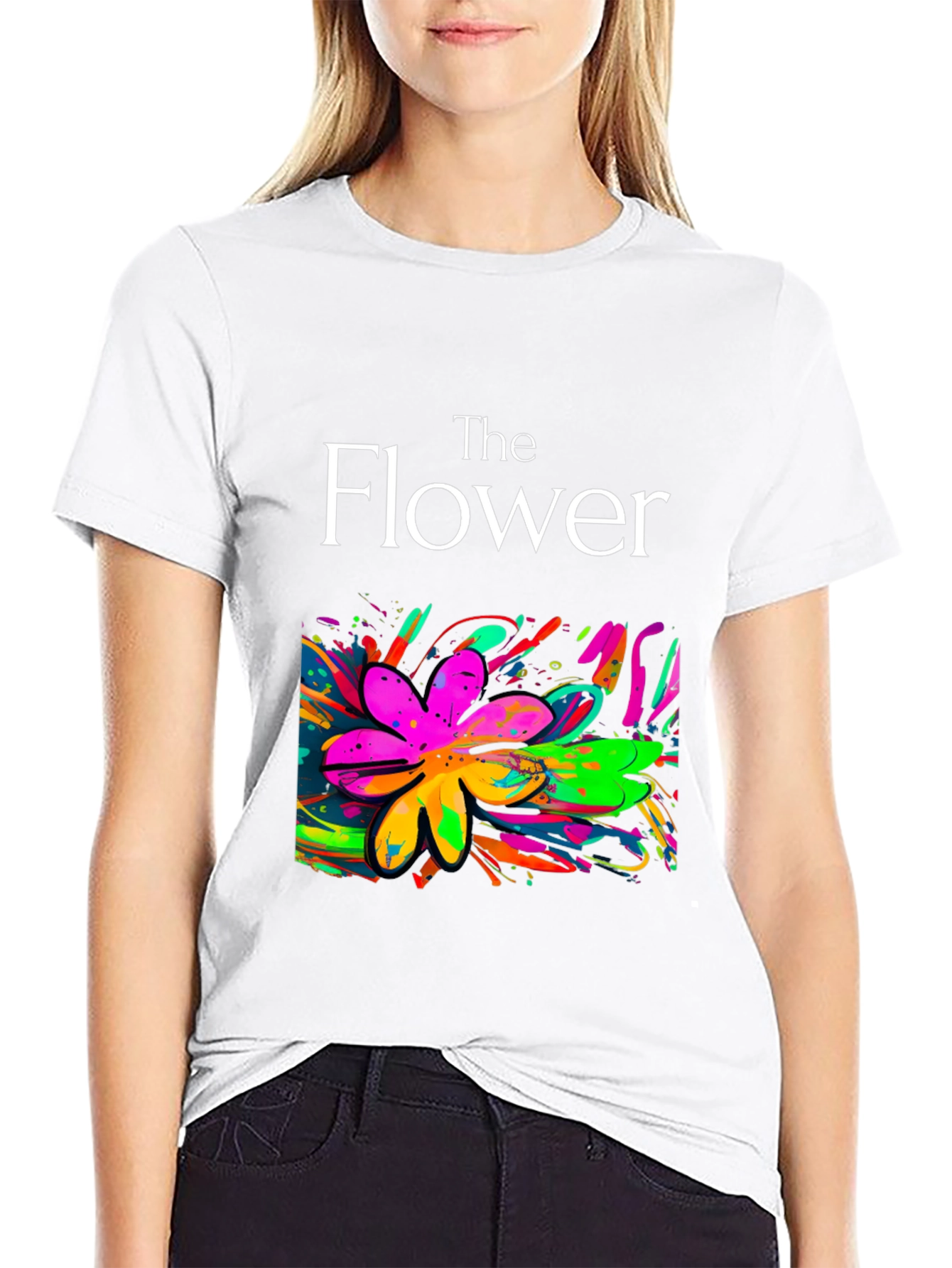 The Flower T-Shirt: Vibrant Floral Design