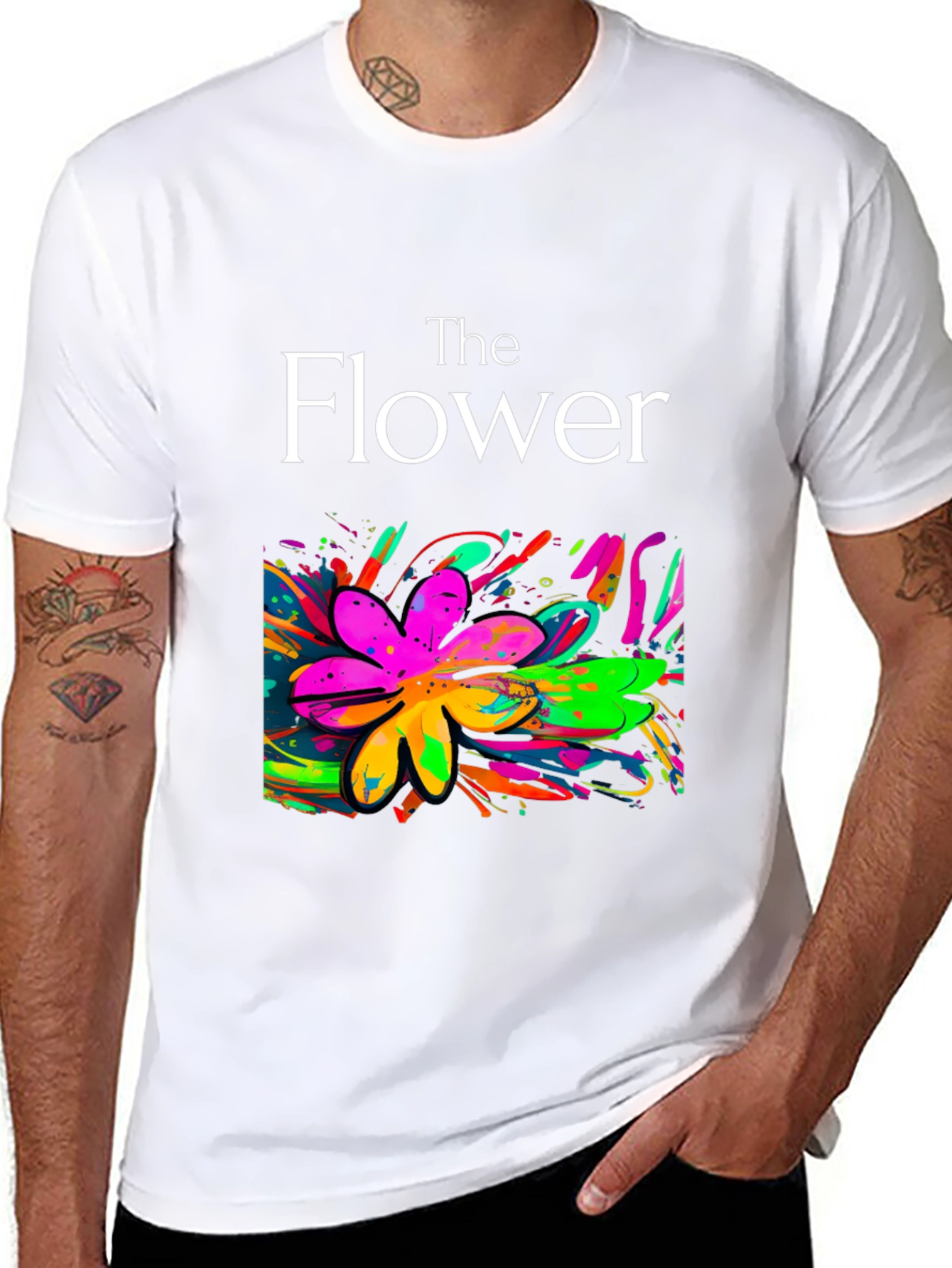 The Flower T-Shirt: Vibrant Floral Design