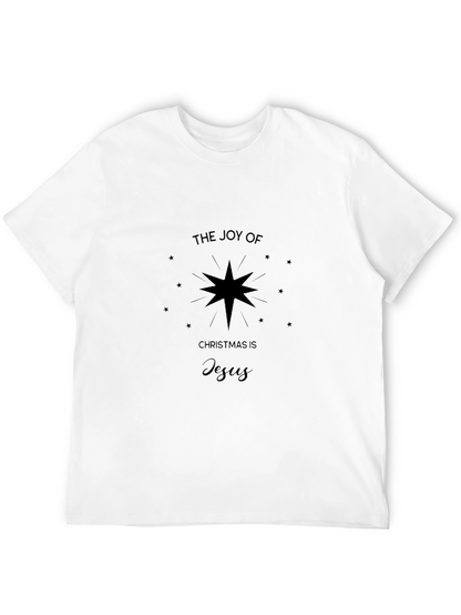 Joy of Christmas Jesus Black Graphic Tee