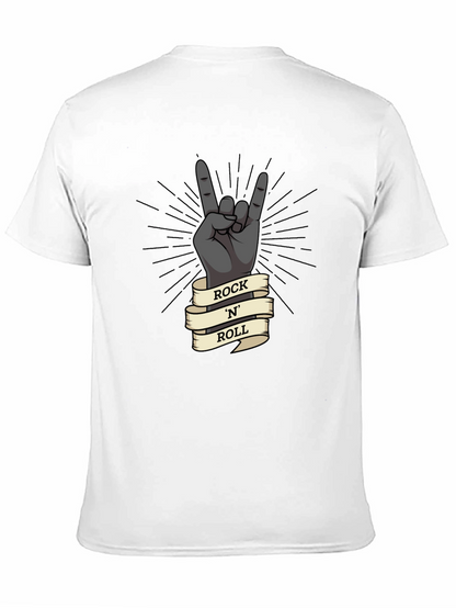 Rock N Roll Hand Gesture Graphic T-Shirt